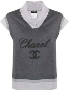 Chanel Pre-Owned толстовка с вышитым логотипом