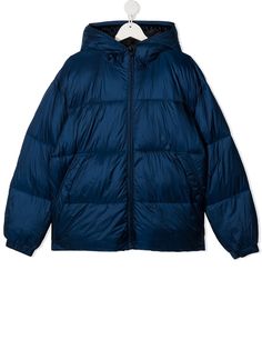 Emporio Armani Kids пуховик на молнии с капюшоном