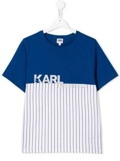 Karl Lagerfeld Kids футболка в стиле колор-блок