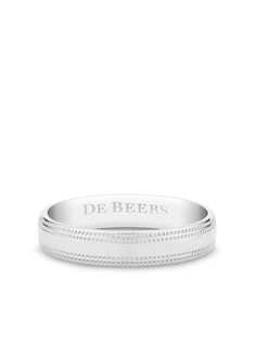 De Beers Jewellers кольцо с гравировкой логотипа