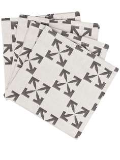 Off-White набор салфеток с логотипом Arrows
