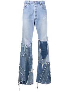 GALLERY DEPT. джинсы bootcut в технике пэчворк