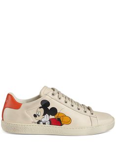 Gucci кроссовки Mickey Mouse из коллаборации с Disney