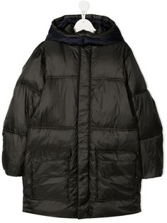 Emporio Armani Kids пуховик с капюшоном