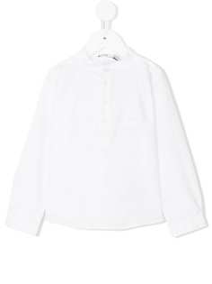 Knot рубашка с воротником "мандарин"