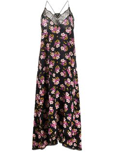 Zadig&Voltaire платье-трапеция макси с цветочным принтом