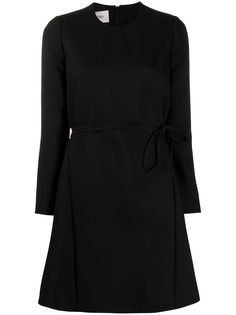 Valentino платье с длинными рукавами и поясом