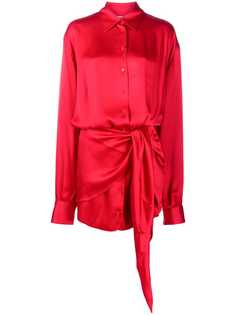 The Attico платье-рубашка с завязками на талии
