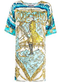 Moschino платье-футболка с графичным принтом