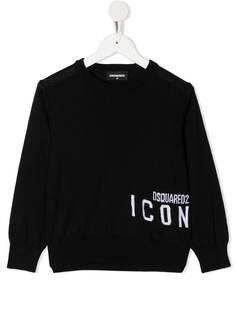 Dsquared2 Kids джемпер вязки интарсия с длинными рукавами