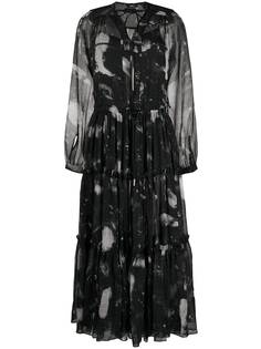 Diesel ярусное платье с кулиской