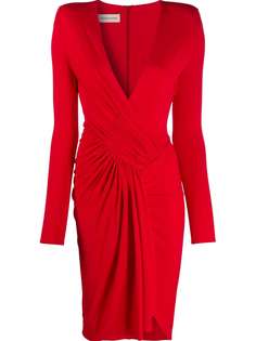 Alexandre Vauthier платье из джерси со сборками
