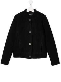 Emporio Armani Kids бомбер в рубчик