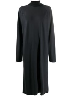 Barena платье-рубашка из джерси с высоким воротником