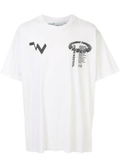 Off-White футболка с графичным принтом