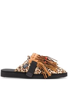 Alanui слиперы Biscuit Leopard Suicoke