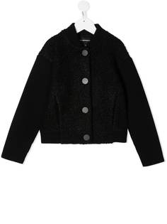 Emporio Armani Kids бомбер в рубчик