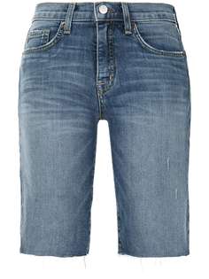 Nili Lotan джинсовые шорты с эффектом потертости