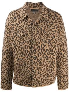 Alanui куртка с леопардовым принтом