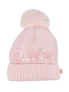 Billieblush шапка бини в рубчик со вставкой из тюля