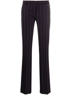 Versace Pre-Owned полосатые брюки 2000-х годов