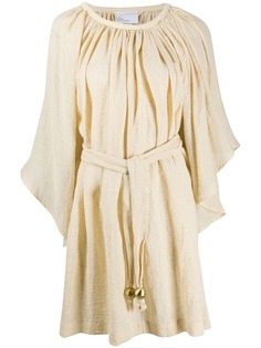 Lisa Marie Fernandez платье мини с поясом и сборками