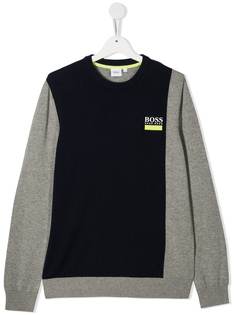 BOSS Kidswear толстовка в стиле колор-блок