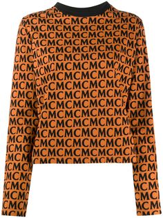 MCM топ с длинными рукавами с логотипом