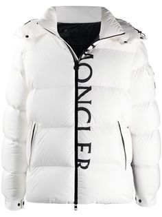 Moncler пуховик с логотипом