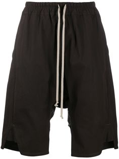 Rick Owens шорты оверсайз с кулиской