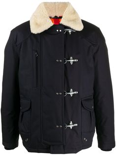 Fay пуховик с застежкой на крючки