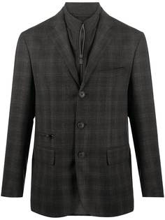 Corneliani однобортный пиджак в клетку