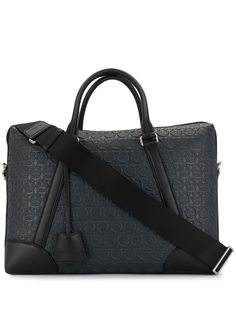 Salvatore Ferragamo портфель с тисненым узором Gancini