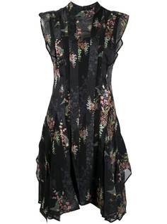 AllSaints платье мини с цветочным принтом