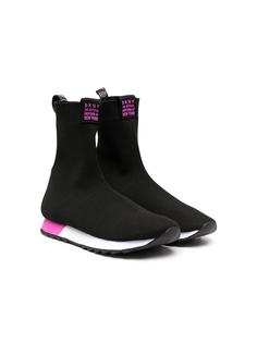 Dkny Kids кроссовки-носки с логотипом
