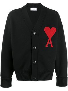 AMI Paris кардиган оверсайз