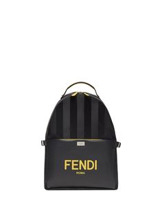 Fendi полосатый мини-рюкзак с логотипом