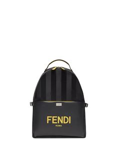 Fendi полосатый мини-рюкзак с логотипом