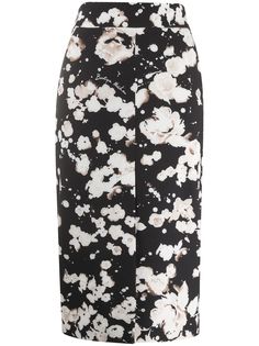 Boutique Moschino юбка-карандаш с цветочным узором