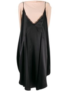 MM6 Maison Margiela платье миди в двух тонах