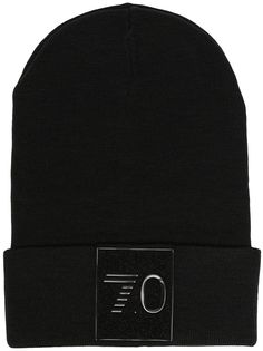 Ea7 Emporio Armani шапка бини с вышитым логотипом