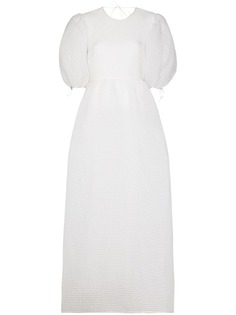 Cecilie Bahnsen платье миди Lola из сирсакера