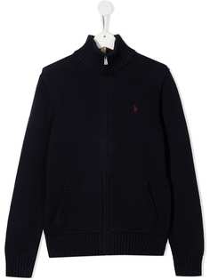 Ralph Lauren Kids трикотажный кардиган на молнии