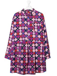 Emilio Pucci Junior платье-рубашка с геометричным принтом