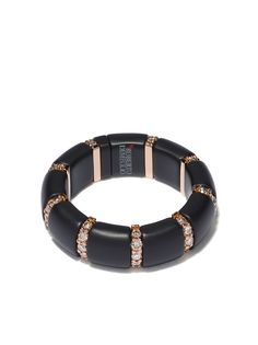 Roberto Demeglio кольцо Domino из розового золота с бриллиантами и черной керамикой