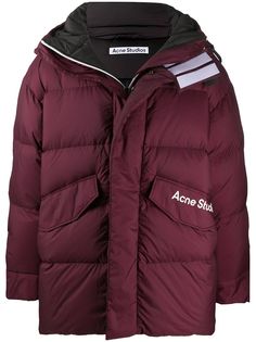 Acne Studios пуховик с логотипом