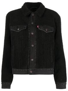 Levis укороченная куртка из овчины