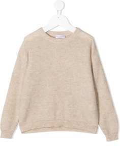 Brunello Cucinelli Kids джемпер с круглым вырезом и длинными рукавами