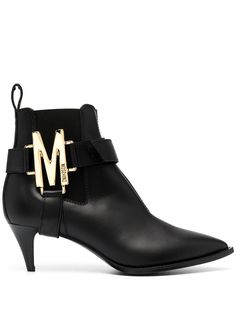 Moschino ботильоны с металлической пряжкой