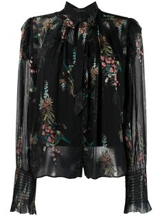 AllSaints многослойная блузка с цветочным принтом